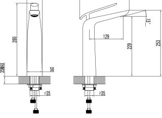 Смеситель Lemark Melange LM4909CW для раковины